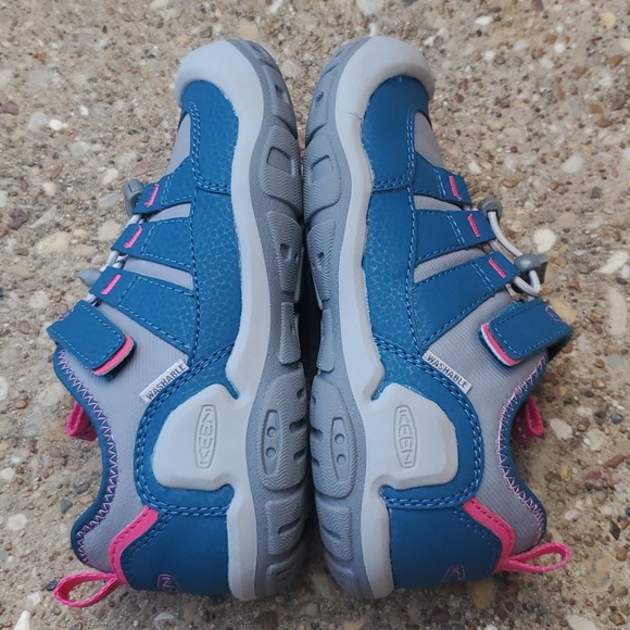Keen Notch Hollow Water Outdoor Sneakers Teal Pink Grey Youth 12 Washable - Picture 5 of 9